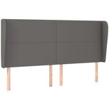 Maison Chic vzglavna omarica - nočna omarica - posteljna omarica z ušesi sivo 163x23x118/128 cm umetno usnje, (21712394) Cene