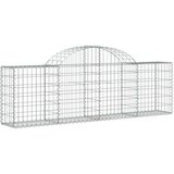  Obokana gabionska košara 9 kosov 200x30x60/80cm cinkano železo, (20757876) | Shoptok.si