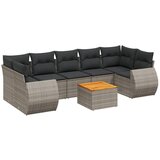  The Living Store Vrtna sedežna garnitura 8-delna z blazinami siv poli ratan - Vrtna Sedežna Garniture, (21460838) | Shoptok.si