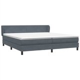Box Spring krevet s madracima tamno sivi 180x210 cm baršun | shoptok.hr
