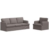  Set sofe 2 pcs Sivo-smeđa 201 x 80 x 85 cm tkanina | Eponuda.com