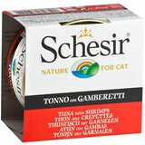 Schesir hrana za mačke u konzervi tunjevina i račići u želeu 85gr Cene