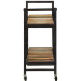 vidaXL Kuhinjska kolica 87x 36 x 81 cm od masivnog obnovljenog drva | shoptok.hr
