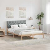  Krevetni okvir s tapiciranim uzglavljem Smeđa 150 x 200 cm | shoptok.hr