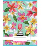 NEBULO Šivena glatka bilježnica s romantičnim cvjetnim uzorkom 80-32 A/4 | shoptok.hr