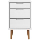  Noćni ormarić MOLDE bijeli 40 x 35 x 65 cm od masivne borovine | shoptok.hr