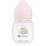 Kikka Boo Savanna Anti-colic Feeding Bottle steklenička za dojenčke 3 m+ Pink 180 ml