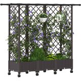  Povišeni krevet s mrežom i krovom Smeđa 164 x 40 x 127 cm PP | shoptok.hr