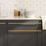  Ručke za ormarić 10 kom zlatne 480 mm od nehrđajućeg čelika | shoptok.hr