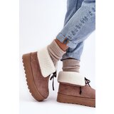Boto Women's Platform Snow Boots Beige Olimuka | ePonuda.com