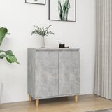 vidaXL Komoda z lesenimi nogami betonsko siva 60x35x70cm iverna pl. Cene