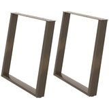  Noge za blagovaonski stol U-oblik 2 kom Prirodni čelik 100 x (72-73) cm Čelik | Eponuda.com