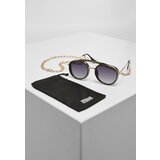 Urban Classics Accessoires Ibiza sunglasses with chain black/gold Cene