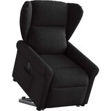 vidaXL Električni naslanjač s funkcijo vstajanja črn, (21824792) | Shoptok.si