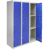 Monster 3 x kovinske omarice za shranjevanje - tri vrata, modre - ravno pakiranje, (21571289) | Shoptok.si