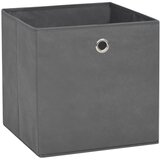  Kutije za pohranu od netkane tkanine 10 kom 28x28x28 cm sive | shoptok.hr