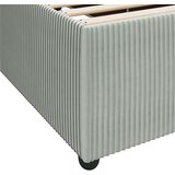 vidaXL Okvir kreveta s madracem Svjetlosiva 200 x 200 cm Baršun | shoptok.hr