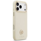 Guess maskica za iPhone 17 Pro kompatibilna s MagSafe (PU s logom od zrnaste strass tkanine) bež (IZLOŽBENI ARTIKL) | shoptok.hr