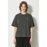 Carhartt WIP Pamučna majica S/S Nelson T-Shirt za žene, boja: siva, I033051.98GD