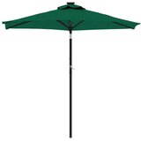 Vrtni suncobran s čeličnom šipkom zeleni 225 x 225 x 212 cm | shoptok.hr