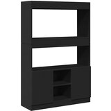  Visoka komoda crna 92 x 33 x 140 cm od konstruiranog drva | shoptok.hr