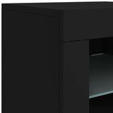  Komoda s LED svjetlima crna 163x37x67 cm | shoptok.hr