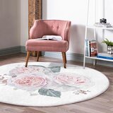 Mila Home Bijeli/ružičasti periv/pogodan za robotski usisavač okrugli tepih ø 120 cm Comfort – | shoptok.hr