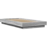  Okvir za krevet s LED svjetlima siva Sonoma 90 x 190 cm drveni | shoptok.hr