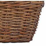  Košarica za saksije s pohranom 2 pcs Smeđa Lacak ratan | Eponuda.com