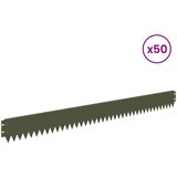  Ograda oko Travnjaka 50 pcs 103 x 10 cm Čelik Maslinastozelena | Eponuda.ba