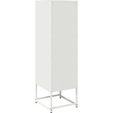 vidaXL Highboard White 36x39x123 cm Hladno valjano jeklo | Shoptok.si