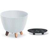 Saksija Lamia 24cm sa nogarima i rezervoarom - bela S449 | Eponuda.com