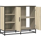vidaXL Komoda sonoma hrast 92x35x76 cm izrađeno drvo | shoptok.hr