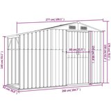  Vrtna lopa zelena 277x93x179 cm pocinkano jeklo, (20956222) | Shoptok.si