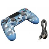 Gembird JPD-Wireless-Thrillershock PC/PS4 BLUE CAMO bežični gamepad sa dvostrukom vibracijom | ePonuda.com