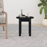  Stolić za kavu crni Ø 35x35 cm od masivne borovine | Eponuda.com