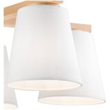 LAMKUR Plafonski luster ELLIE 5xE27/60W/230V bela/buk | Eponuda.com