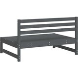  Srednja vrtne sofe 2 kom sive 120 x 80 cm od masivne borovine | shoptok.hr