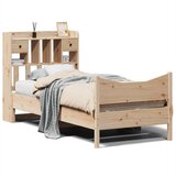 Maison Chic Posteljni okvir - Enojna postelja - Postelja za odrasle brez vzmetnice 90x200 cm trdna borovina-J6817, (21771781) | Shoptok.si