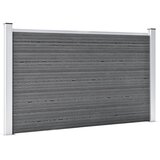  Vrtna ograda od WPC-a 699 x 106 cm siva | shoptok.hr
