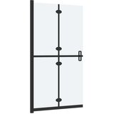 vidaXL sklopiva pregrada za tuširanje matirano staklo ESG 110 x 190 cm | shoptok.hr