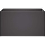  Vrtna saksija 2 kom. Crna 80 x 50 x 50 cm Čelična vrata | shoptok.hr