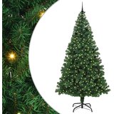 vidaXL Umestno božično drevo Zelena 240 cm PVC, jeklo in plastika | Shoptok.si