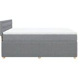  Krevet box spring s madracem svjetlosiva 160x200 cm tkanina Slike