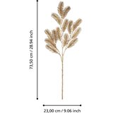 Eglo 428347 - Veštačka božićna grančica MIADOL 73,5 cm zlatna | Eponuda.com