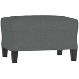  Fotelja s tabureom tamnosiva 60 cm od tkanine | shoptok.hr