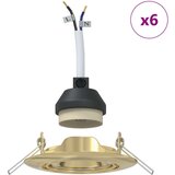  svetila Set 6 Zlata Kovina 9 cm Moderna Vgrajene luči | Shoptok.si