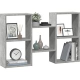  Zidna polica siva boja betona 96x18x60 cm konstruirano drvo | shoptok.hr