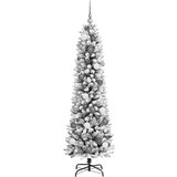 vidaXL Umjetno božićno drvce Bijelo 180 cm PVC i Metal i Plastika | shoptok.hr