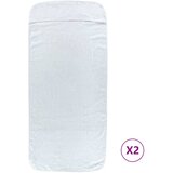  Ručnici za plažu 2 kom bijeli 60 x 135 cm od tkanine 400 GSM | shoptok.hr